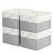MiyabiLife место хранения box место хранения корзина место хранения корзина 4 шт. комплект ширина 40× глубина 30× высота 24cm белый * серый мешочек тип крышка имеется 