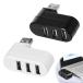 PAVIKE usb ступица [2 шт ]usb порт USB повышение ступица USB2.0 расширение combo ступица 90°/180° вращение,USB порт 3 шт имеется, compact проект,