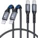 SUNGUY USB-C Lightning�P�[�u�� 0.5M 2�{�Z�b�g �^�C�vc ���C�g�j���O�P�[�u�� PD�Ή� 27W�}���[�d iPhone �[