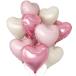 BTZO способ судно ba Rune Heart 10 шт. комплект 18 дюймовые легкосплавные колесные диски способ судно день рождения украшение установка Propo -z день рождения украшение розовый белый 