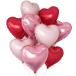 BTZO способ судно ba Rune Heart 10 шт. комплект 18 дюймовые легкосплавные колесные диски способ судно день рождения украшение установка Propo -z Valentine день рождения украшение розовый красный 