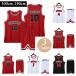  Slam Dunk uniform red color . number 10. north Sakura tree . number 14 three .. number 7 Miyagi . number 11. river . number 4 red tree sport basketball jersey set 