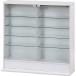  un- two trade collection case figure case 5 step width 90× depth 29× height 90cm white . type moveable shelves commodity low type 96072