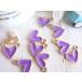  очарование Heart фиолетовый 10 штук рукоделие детали материалы ручной работы #2853