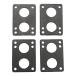 Vanpro подъемник накладка 1/4 4MM скейтборд грузовик скейтборд проставка ( цвет : чёрный число :2 шт ) ( толщина 6 MM)