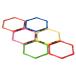 ies four все (Yes4All) Agility кольцо Hexagon красочный 6 шт. комплект Япония товар VN8J