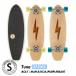  скейтборд Sanford Shapes Tuna Bolt Koa Purpleheart 27.5 Cruiser Complete ручная работа 