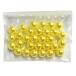 pa- ruby z6mm[ yellow :30 piece insertion ][ through . hole less ] beads accessory parts circle beads handicrafts raw materials 