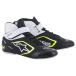 alpinestars( Alpine Stars ) Cart обувь TECH-1 K V2 SHOES ( размер USD: 9) 125 BLACK WHITE YELLOW FLUO