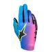 alpinestars( Alpine Stars ) Sim Racing перчатка SIM GLOVES GRAPHIC 2 (M размер ) 3165 PINK FL CYAN BLK SAFETY YELLOW