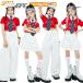  красный белый брюки-карго юбка в складку Short tops Cart девочка Корея k-pop jazz Cheer Cheer девушка Cheery da- рубашка-поло .... белый брюки 