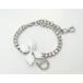 Christian Dior Dior D13328 цветочный узор стразы D Logo браслет <USED>[ бесплатная доставка ]