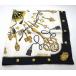 HERMES Hermes Calle 90 LES CLES THE KEYS RARE ключ рисунок шелк шарф оттенок белого многоцветный <USED>