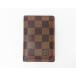 LOUIS VUITTON Louis Vuitton N61721 Damier *eben бур nai The -*du*poshu футляр для карточек <USED>[ бесплатная доставка ]