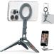 �X�}�z ��� �X�^���h�@�~�j�O�r �X�}�z�z���_�[Magsafe�Ή� �t�b�N�t�� �A���~������ �܂肽���ݎ�  ���/�莝�����p �����͎��� 360�x��] �R�[���h�V���[�t��