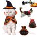  Halloween кошка. костюм . кошка. костюмы магия. шляпа летучая мышь рисунок zonchi- костюмированная игра летучая мышь bat тыква костюм маскарадный костюм манто форма товары для домашних животных удобный 