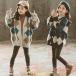  tops вязаный кардиган девочка Kids детский девушки . какой . рисунок zonchi-ko-ti gun весна одежда длинный рукав осень одежда зима одежда a-ga il передний открытие вязаный свитер теплый 