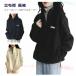  флис половина Zip тренировочный женский tops карман есть тянуть over zonchi- Layered ko-te casual Golf спорт осень-зима с высоким воротником 