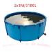 �� �T�C�Y 2X1M 3100L ���E���h �L�����o�X �{���r �v�[�� �������u���P�b�g�t���]���`�[��^ �܂肽���� �q���p�v�[�� ���� ��̎���� �_�Ɨp �ݒu���ȒP