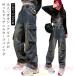  Denim брюки брюки-карго женщина девочка детская одежда легкий брюки танцевальный костюм zonchi- талия резина Denim Denim ji- хлеб Корея осень-зима весна hip-hop ребенок 