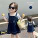  футболка сумка Kids ребенок Denim комбинезон юбка cut and sewn комплект zonchi- Корея одежда темно-синий 90 100 110 120 комбинезон все в одном джинсы 