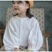  передний открытие Kids рубашка ребенок трикотажный джемпер с длинным рукавом девочка детский бюстгальтер незначительный ребенок одежда zonchi- объем рукав ba Rune рукав передний кнопка весна осень tops длина .. no color 