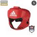 adidas/ Adidas международный якорь бокс полосный .(AIBA) легализация headgear S размер красный 