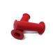 Beatus all 10 color retro bicycle grip Raver slip prevention stylish color 100mm ( red )