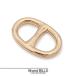  не использовался товар HERMES Hermes шарф кольцо she-n* Dunk ruH601372S Gold химическая завивка латунь аксессуары женский 