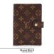  не использовался товар LOUIS VUITTON Louis * Vuitton Agenda PM обложка для записной книжки R20005 монограмма парусина Brown унисекс 