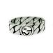 GUCCI Gucci серебряный Inter locking G цепной венец 5.1g 925 печать 473034 кольцо * кольцо 