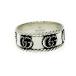 [ с коробкой ] GUCCI Gucci серебряный двойной G кручение кольцо 6.4g 925 печать 479590 кольцо * кольцо 