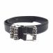CHROME HEARTS Chrome Hearts (.book@ less ) CLT ROLLER 3PCkeruti crawler &amp; 1.5 STRAP leather belt black group silver group [ used ]