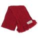 INVERALLAN Inverallan чай бирка HANDKNIT MUFFLER рука вязаный muffler оттенок красного [ б/у ]