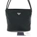  прекрасный товар PRADA Prada треугольник Logo te Hsu to нейлон рука one сумка на плечо черный a3977