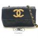  хорошая вещь CHANEL Chanel teka здесь Mark Bicolore кнопка блокировка Mini matelasse цепь сумка на плечо черный m12305