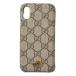  Gucci iPhoneX кейс /iPhoneXS кейс off .tiaGUCCI iPhone кейс бежевый / черное дерево GGs шкив m парусина . покупка 