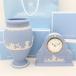 ITWGCCKFS93S быстрое решение подлинный товар прекрасный товар WEDGWOOD Wedgwood jasper класть часы ваза синий blue белый 2 позиций комплект с коробкой подарок подарок 