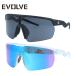 i Val vu солнцезащитные очки зеркало линзы Asian Fit EVOLVE EVS6006 162 все 2 цвет спорт унисекс мужской женский однообъективный типа поле зрения гладкий 