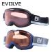  Kids Junior для i Val vu лыжи защитные очки зеркало Asian Fit EVOLVE EVJ 6824 мужчина девочка сноуборд сноуборд спорт сферическая поверхность двойной линзы 