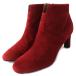  ultimate beautiful goods HERMES Hermes H logo design side Zip suede ankle boots short boots red group 36.5 Italy made lady's 