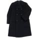  прекрасный товар 0 Dolce & Gabbana шерсть кашемир чёрный бирка подкладка Logo общий рисунок шерсть двойной breast пальто / бушлат чёрный 44 сделано в Италии стандартный товар 