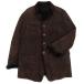  популярный 0ARMANI COLLEZIONI Armani ko let's .-ni medium длина одиночный мутоновое пальто Brown 50 Италия производства мужской рекомендация 