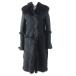  прекрасный товар *GUCCI Gucci 102283 Tom Ford период двусторонний Super Long мутоновое пальто черный 40ga- men to имеется сделано в Италии стандартный товар женский 