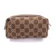  не использовался товар *GUCCI Gucci 002058 GG парусина кожа используя косметичка Brown с коробкой Италия производства женский 