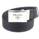  не использовался товар VPRADA Prada safia-no кожа используя Logo пряжка ga коричневый ремень черный серебряный металлические принадлежности 95/38 сумка для хранения имеется Италия производства мужской 