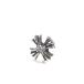  прекрасный товар VCHROME HEARTS Chrome Hearts No2 CH PLS DIA CH плюс stud 925 1P бриллиант одна сторона уголок для серьги серебряный масса 0.4g мужской 