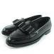  прекрасный товар *Salvatore Ferragamo Salvatore Ferragamo 0750592vala лента кожа Loafer черный 5.5 с ящиком Италия производства женский 