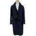  превосходный товар VLOUIS VUITTON Louis Vuitton 24SS монограмма ja Ian tof- dead muffler шерсть шелк Пальто Честерфилд темно-синий 46 стандартный товар 