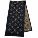  прекрасный товар *LOUIS VUITTON Louis Vuitton кашемир шерсть монограмма покрывало черный Brown Scotland производства стандартный товар женский 